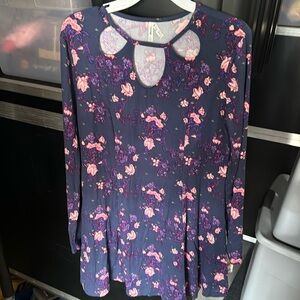 NWT MUDD Triple Key Hole Fit & Flare Dress